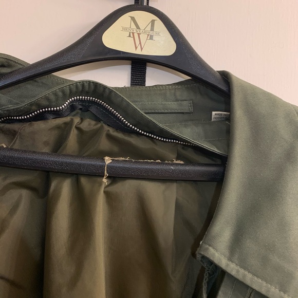 Olive London fog trench coat size sz 44 - Picture 5 of 8